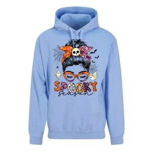 Messy Bun Spooky Season Funny Halloween Costume Unisex Surf Hoodie