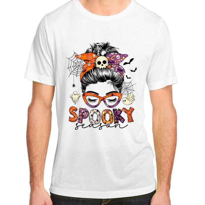 Messy Bun Spooky Season Funny Halloween Costume Adult ChromaSoft Performance T-Shirt