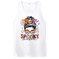 Messy Bun Spooky Season Funny Halloween Costume PosiCharge Competitor Tank