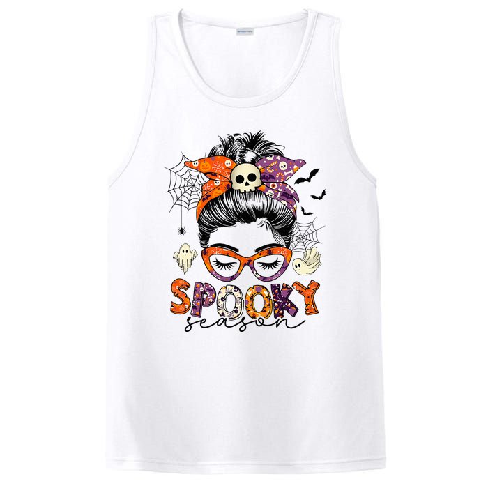 Messy Bun Spooky Season Funny Halloween Costume PosiCharge Competitor Tank