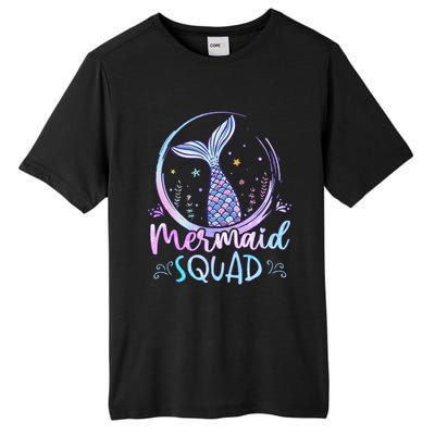 Mermaid Birthday Squad Party Girl Women Mermaid Tall Fusion ChromaSoft Performance T-Shirt