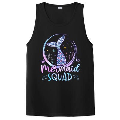 Mermaid Birthday Squad Party Girl Women Mermaid PosiCharge Competitor Tank