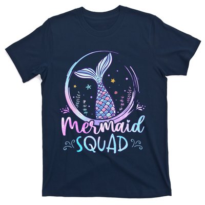 Mermaid Birthday Squad Party Girl Women Mermaid T-Shirt