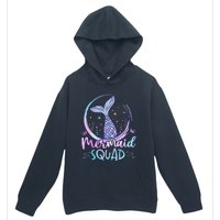 Mermaid Birthday Squad Party Girl Women Mermaid Urban Pullover Hoodie