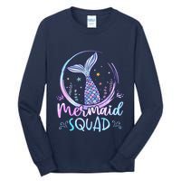 Mermaid Birthday Squad Party Girl Women Mermaid Tall Long Sleeve T-Shirt