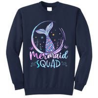 Mermaid Birthday Squad Party Girl Women Mermaid Tall Sweatshirt