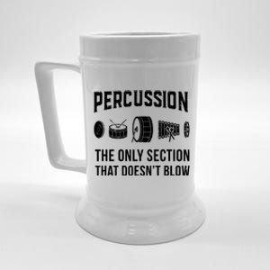 Marching Band Shirts For Drummers In Percussion Section Beer Stein