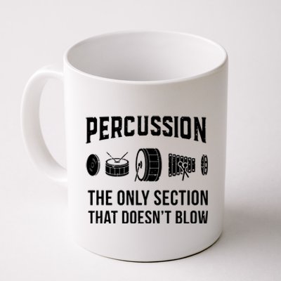 Marching Band Shirts For Drummers In Percussion Section Coffee Mug