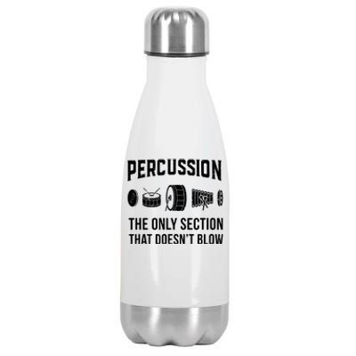 Marching Band Shirts For Drummers In Percussion Section Stainless Steel Insulated Water Bottle