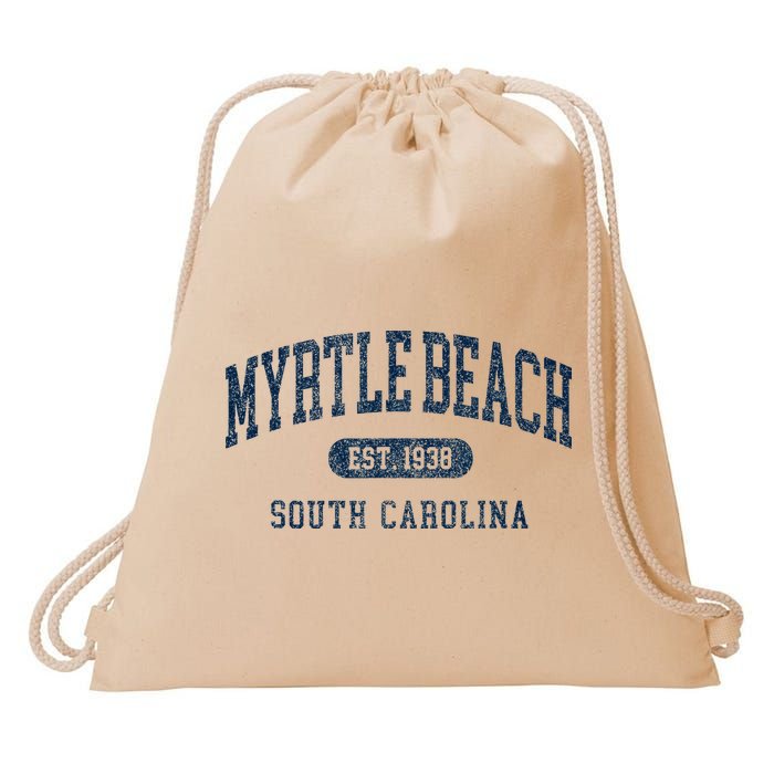 Myrtle Beach South Carolina Established Souvenir Drawstring Bag