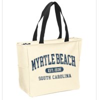 Myrtle Beach South Carolina Established Souvenir Zip Tote Bag