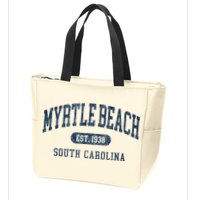 Myrtle Beach South Carolina Established Souvenir Zip Tote Bag