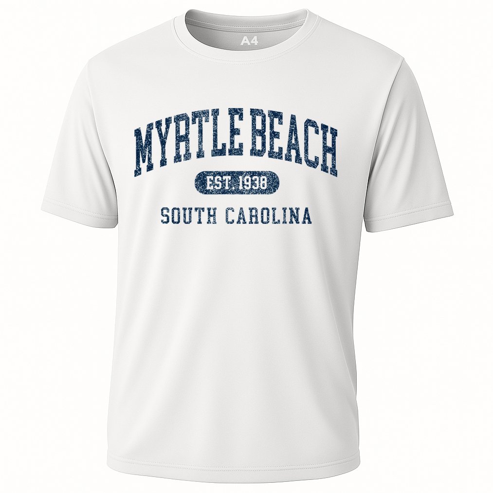 Myrtle Beach South Carolina Established Souvenir Performance Shirt