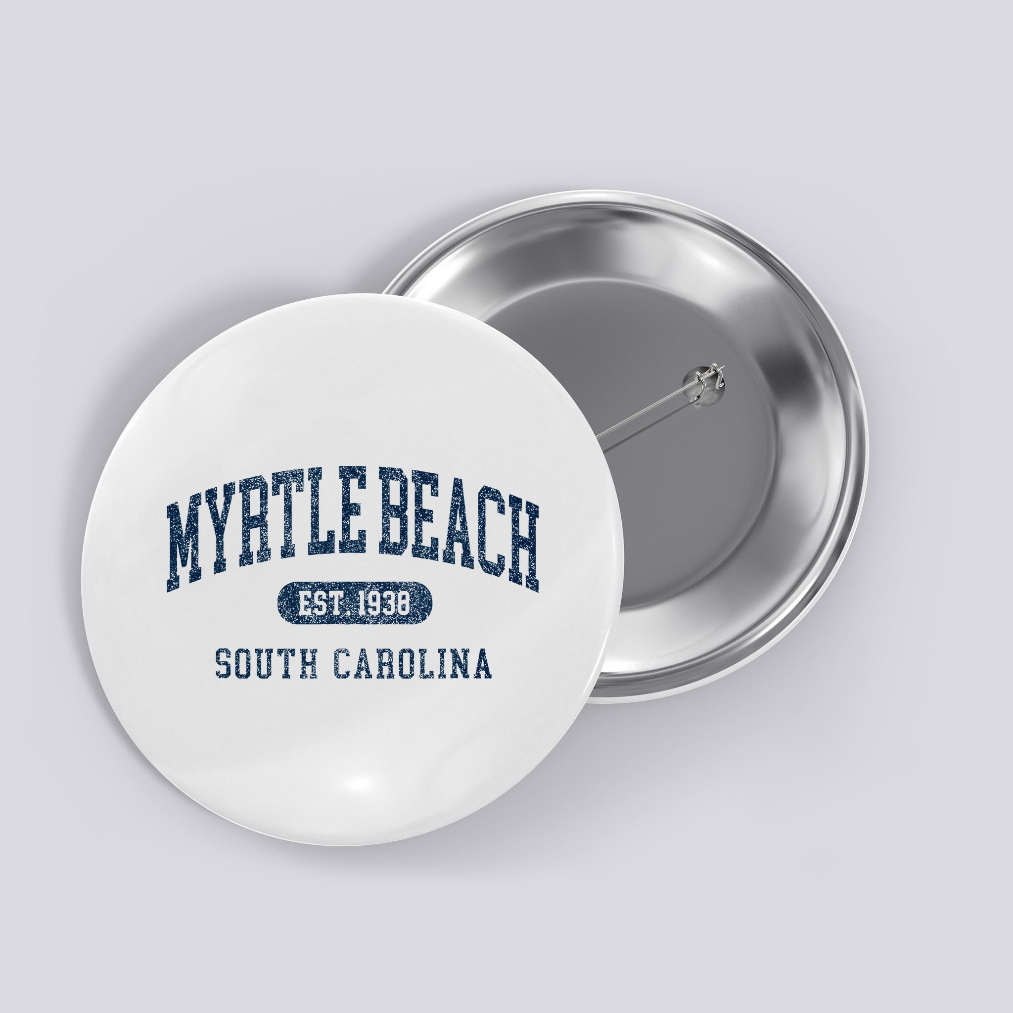 Myrtle Beach South Carolina Established Souvenir Button