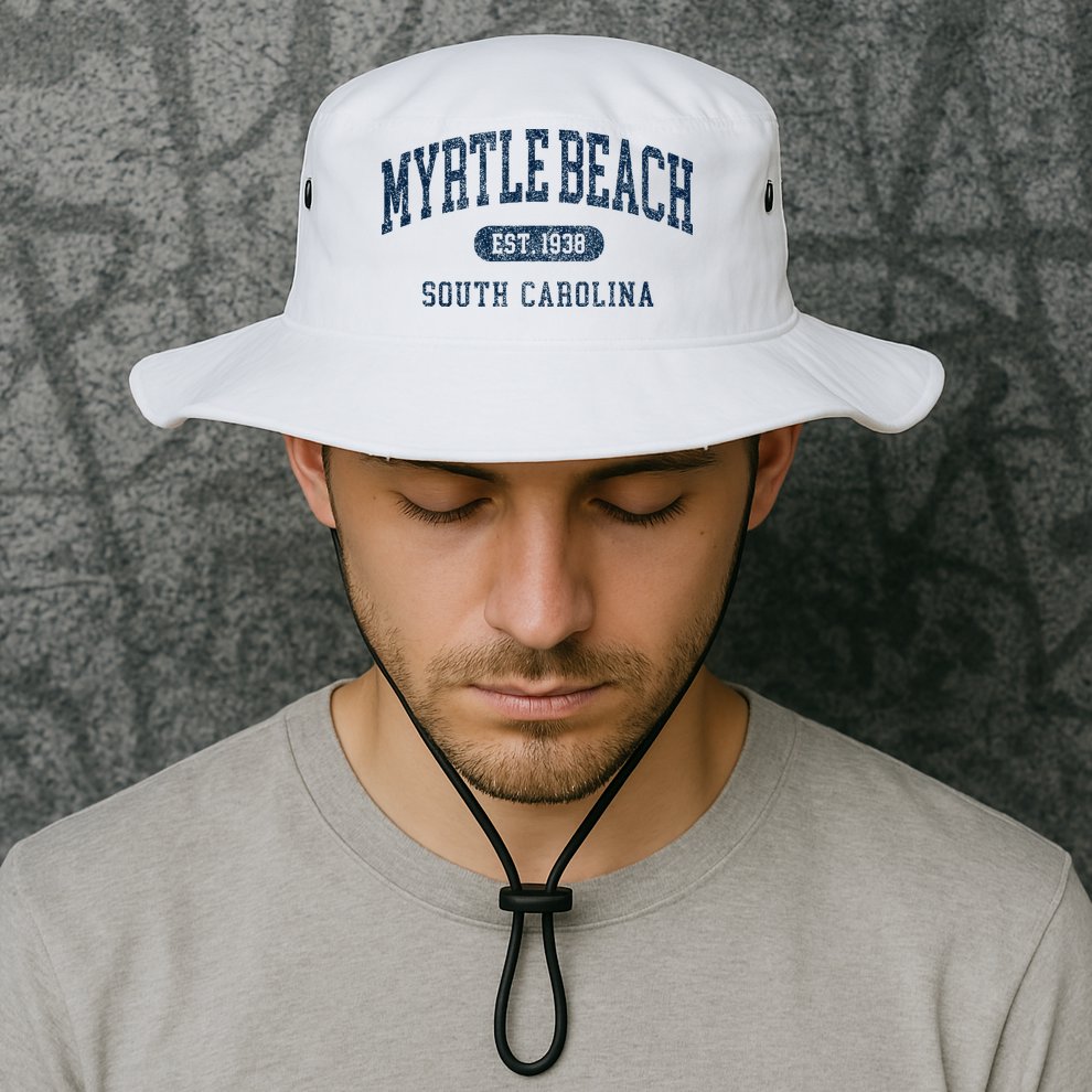 Myrtle Beach South Carolina Established Souvenir Bucket Hat