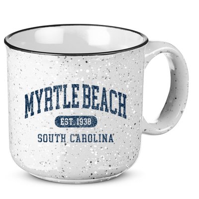 Myrtle Beach South Carolina Established Souvenir 15oz Campfire Ceramic Mug