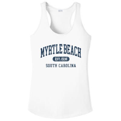 Myrtle Beach South Carolina Established Souvenir Ladies PosiCharge Competitor Racerback Tank