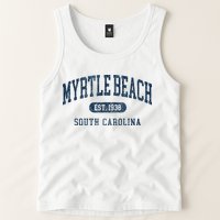 Myrtle Beach South Carolina Established Souvenir Tank Top