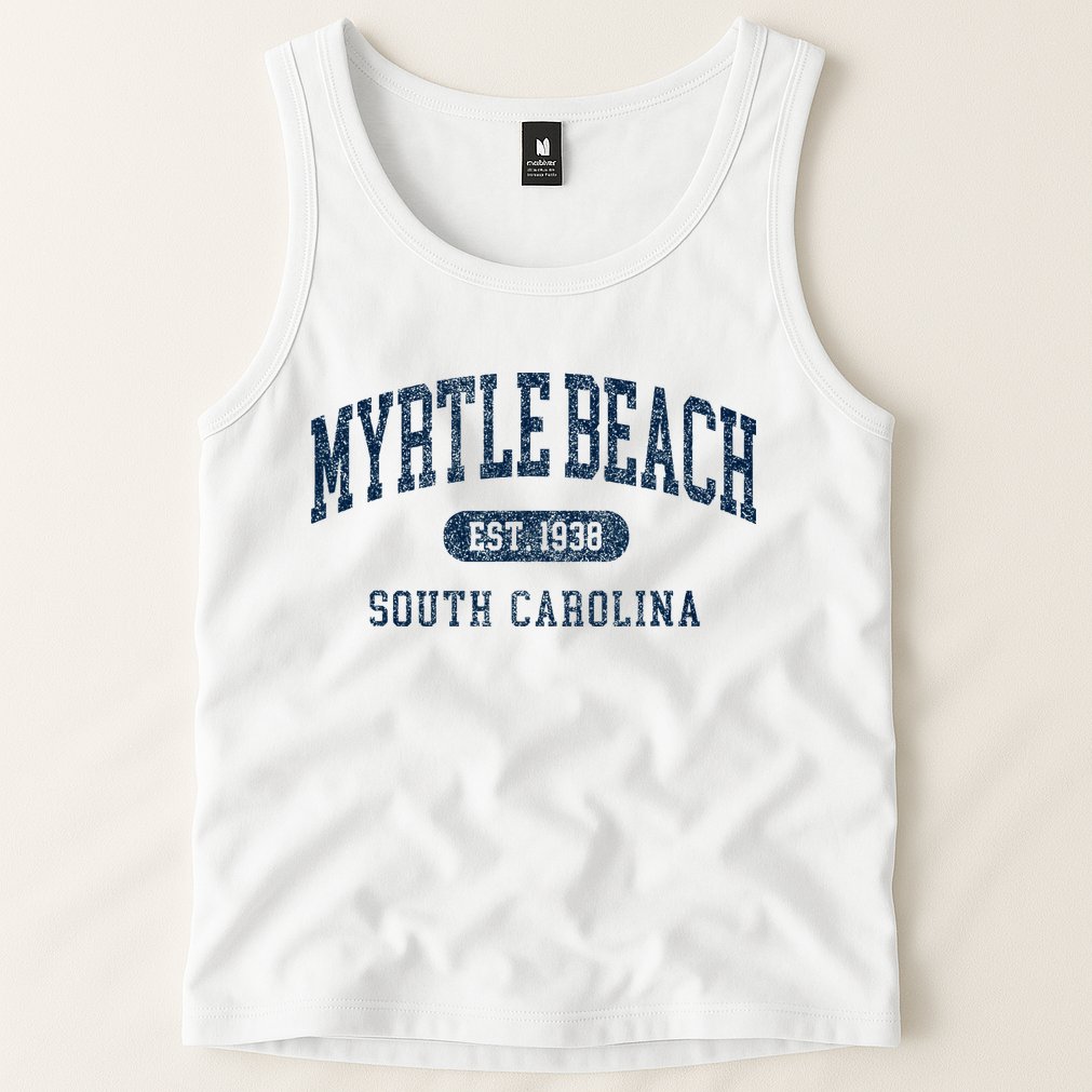 Myrtle Beach South Carolina Established Souvenir Tank Top