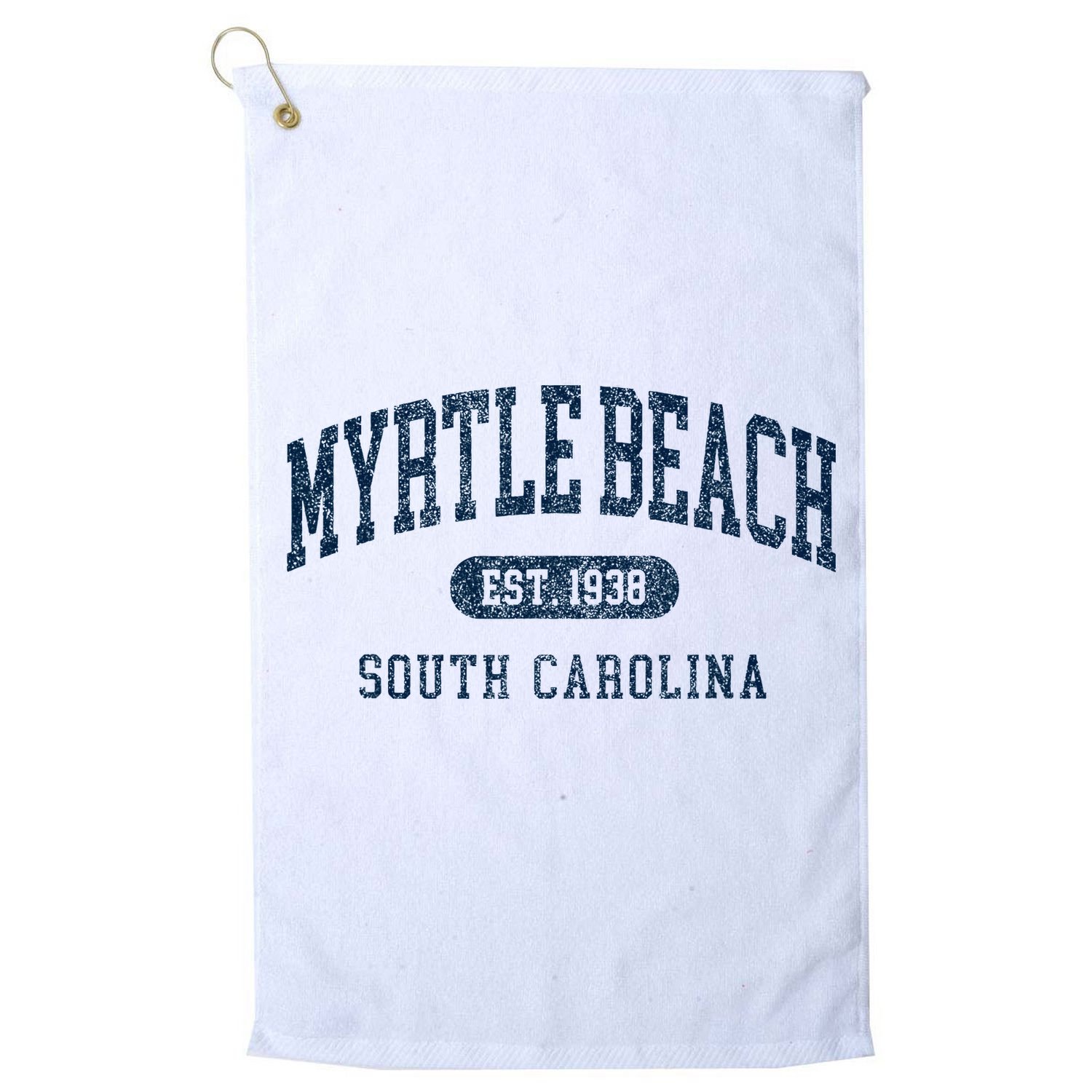 Myrtle Beach South Carolina Established Souvenir Golf Towel