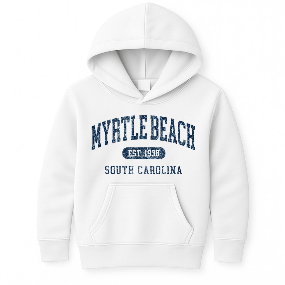 Myrtle Beach South Carolina Established Souvenir Kids Hoodie