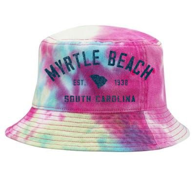 Myrtle Beach South Carolina Retro Throwback Souvenir Tie-Dyed Bucket Hat