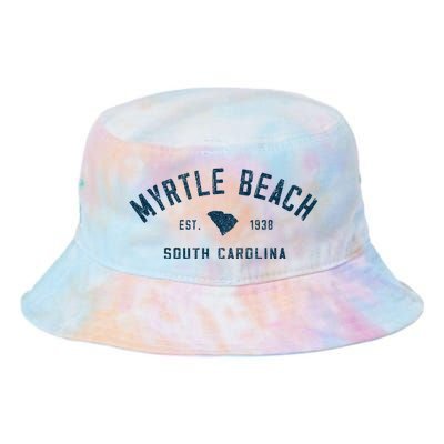 Myrtle Beach South Carolina Retro Throwback Souvenir Tie Dye Newport Bucket Hat