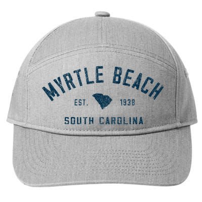 Myrtle Beach South Carolina Retro Throwback Souvenir 7-Panel Snapback Hat