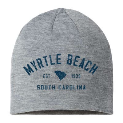 Myrtle Beach South Carolina Retro Throwback Souvenir Sustainable Beanie