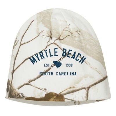 Myrtle Beach South Carolina Retro Throwback Souvenir Kati - Camo Knit Beanie