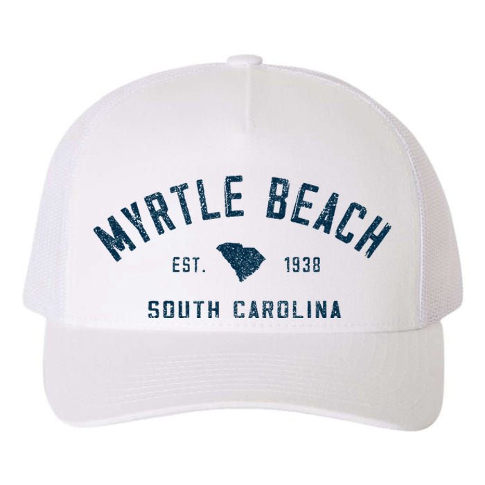 Myrtle Beach South Carolina Retro Throwback Souvenir Yupoong Adult 5-Panel Trucker Hat