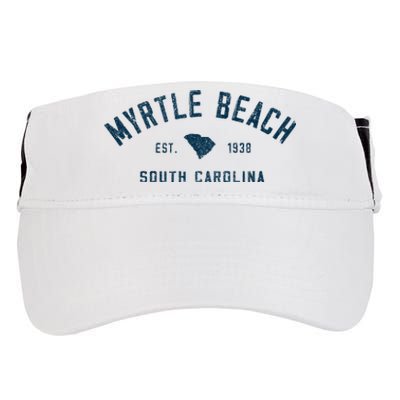 Myrtle Beach South Carolina Retro Throwback Souvenir Adult Drive Performance Visor