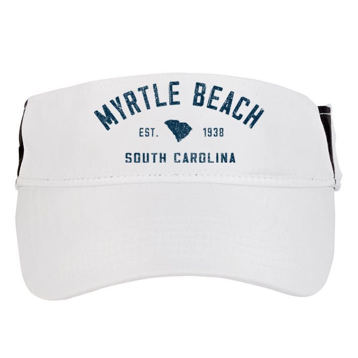 Myrtle Beach South Carolina Retro Throwback Souvenir Adult Drive Performance Visor