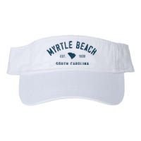 Myrtle Beach South Carolina Retro Throwback Souvenir Valucap Bio-Washed Visor