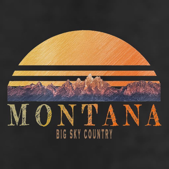 Montana Big Sky Country 7 Panel Mesh Trucker Snapback Hat