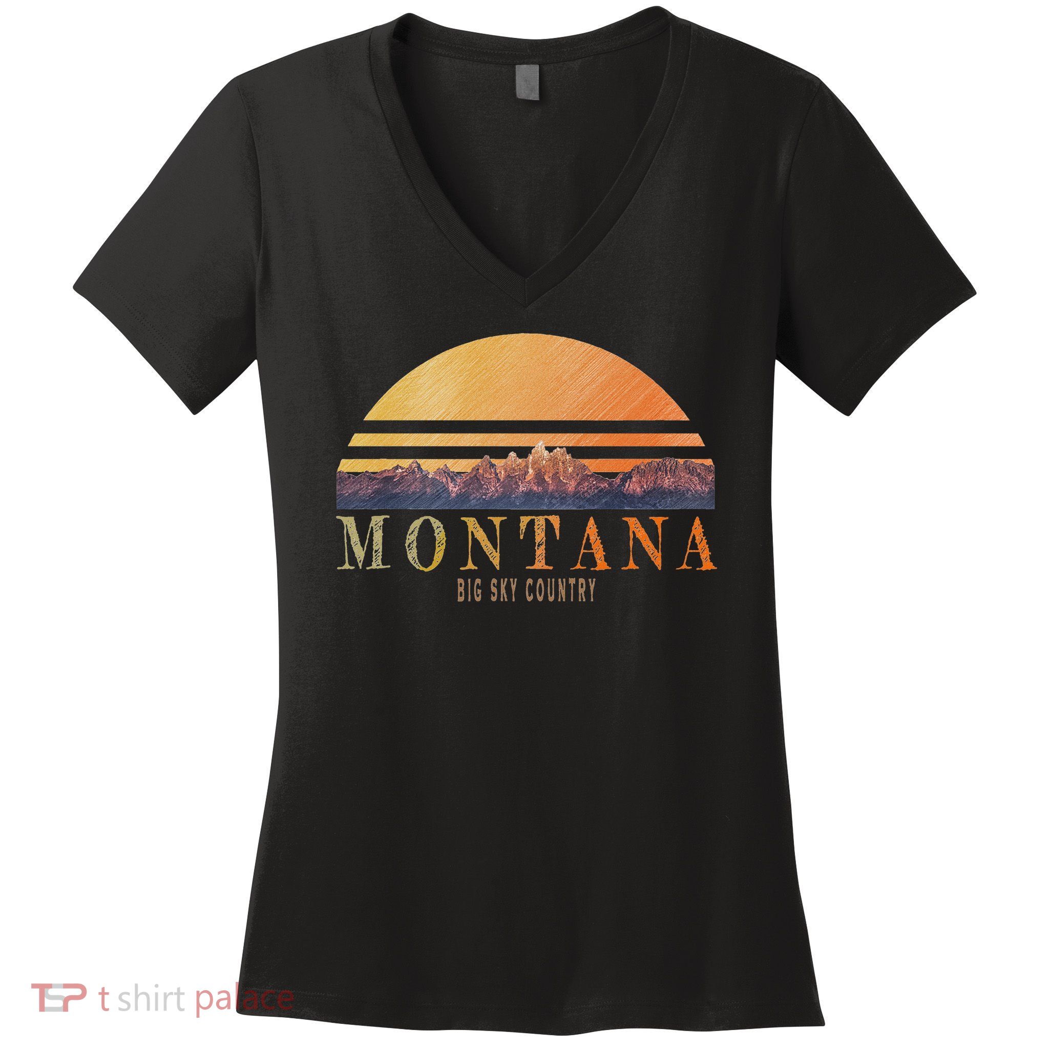 Montana Big Sky Country Women's V-Neck T-Shirt