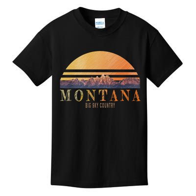 Montana Big Sky Country Kids T-Shirt