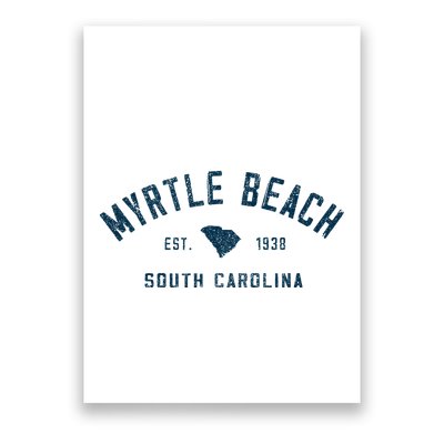 Myrtle Beach South Carolina Throwback Souvenir Poster