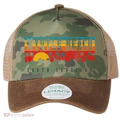 Myrtle Beach South Carolina Vintage Retro Sunset Surf Legacy Tie Dye Trucker Hat