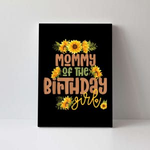 Mommy Birthday  Sunflower Birthday Party Theme Rustic Canvas