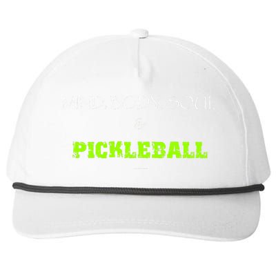 Mind Body Soul Pickleball Snapback Five-Panel Rope Hat