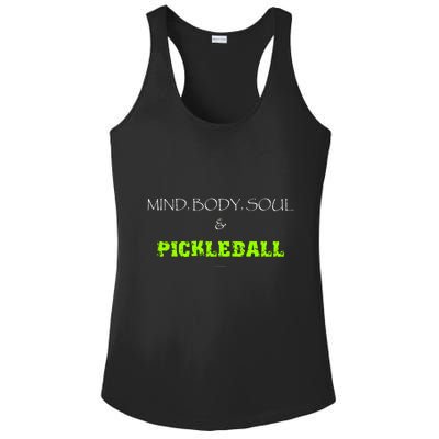 Mind Body Soul Pickleball Ladies PosiCharge Competitor Racerback Tank