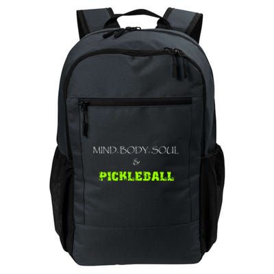 Mind Body Soul Pickleball Daily Commute Backpack