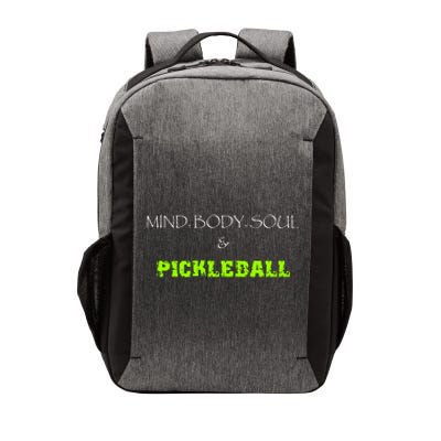 Mind Body Soul Pickleball Vector Backpack