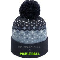 Mind Body Soul Pickleball The Baniff Cuffed Pom Beanie