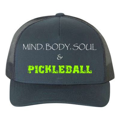 Mind Body Soul Pickleball Yupoong Adult 5-Panel Trucker Hat