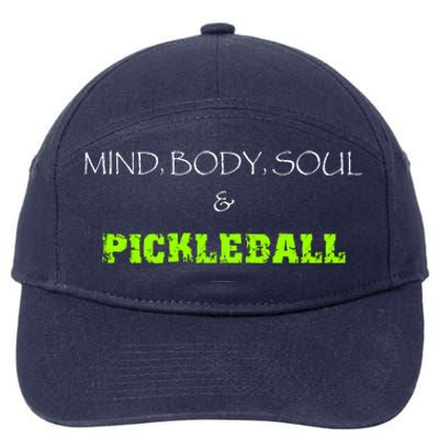 Mind Body Soul Pickleball 7-Panel Snapback Hat