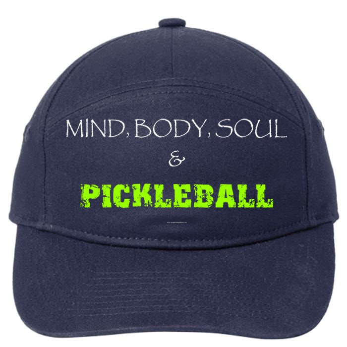 Mind Body Soul Pickleball 7-Panel Snapback Hat