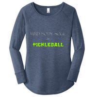 Mind Body Soul Pickleball Women's Perfect Tri Tunic Long Sleeve Shirt