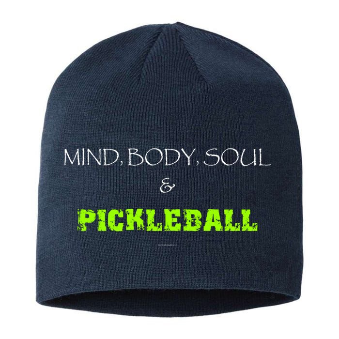 Mind Body Soul Pickleball Sustainable Beanie